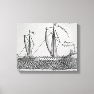 Spanska Ship Canvastryck