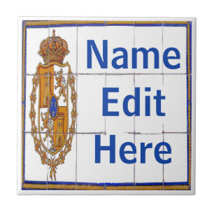 Spanska sial Brev och husnummer Kakelplatta