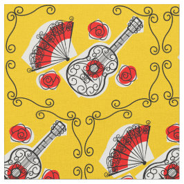 Spanska souvenirduk småtryck tyg