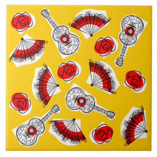 Spanska Souvenirer Multi ceramic tile Kakelplatta