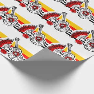 Spanska Souvenirs Classic Rand inslagning papprare Presentpapper