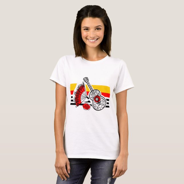 Spanska Souvenirs Classic Rand t-shirt (Hel framsida)