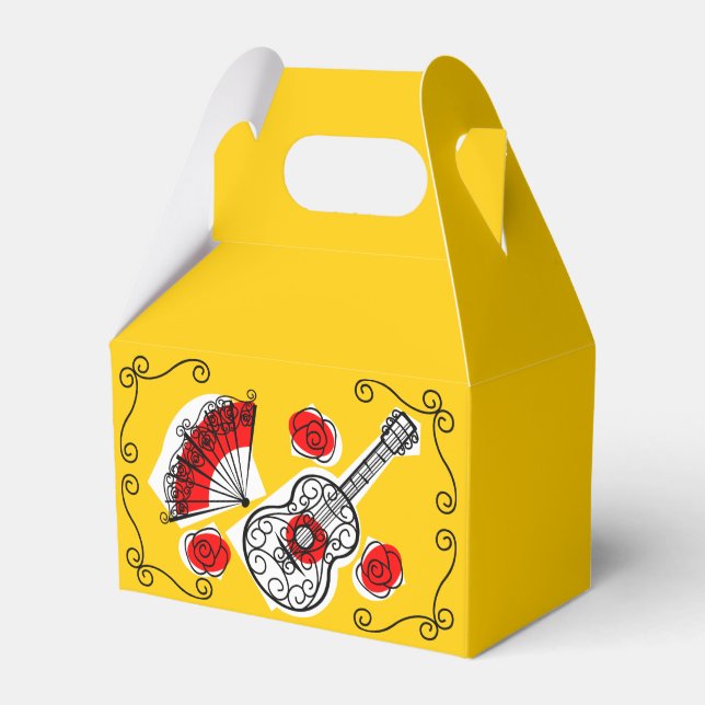 Spanska Souvenirs Corners-förmånslåda Presentaskar (Framsidan Sidan)