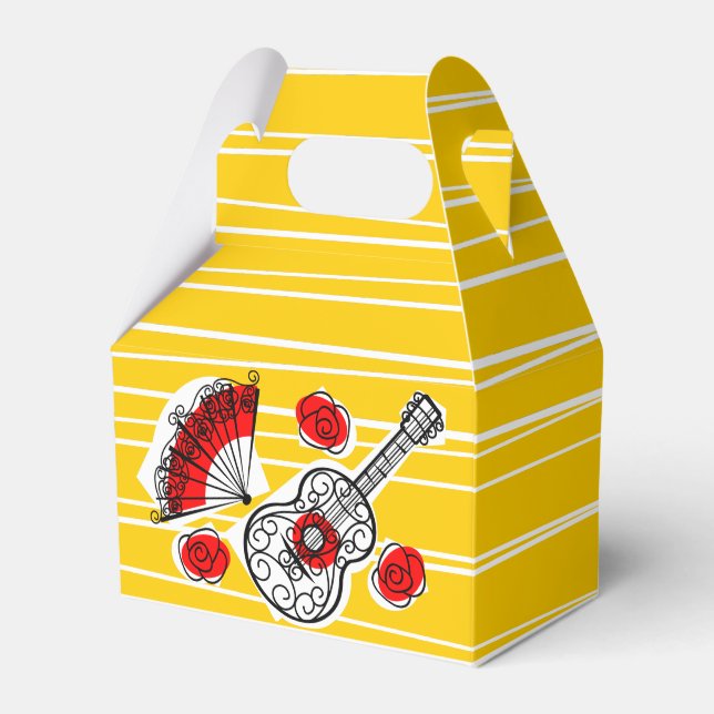 Spanska Souvenirs-förmånslåda Presentaskar (Framsidan Sidan)