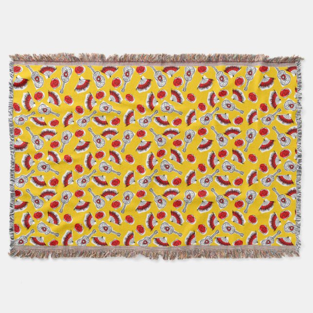 Spanska Souvenirs Multi throw Filt (Framsidan)