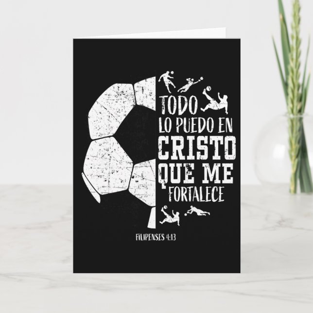 Spanska Spanish Kristet Fotboll Filipenses Kort (Framsida)