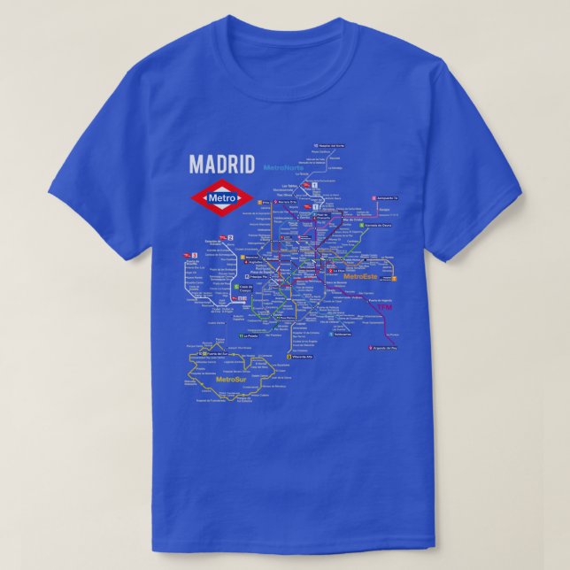 Spanska språket i Madrids spanska tunnelbana Tunne T Shirt (Design framsida)