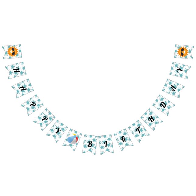 Spanska Stänk Bassäng Grattis på födelsedagen Vimplar (Alla)