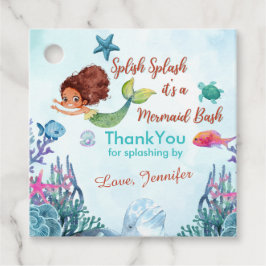 Spanska Stänk Brown Sjöjungfru Bash Tack Gåvor Etiketter