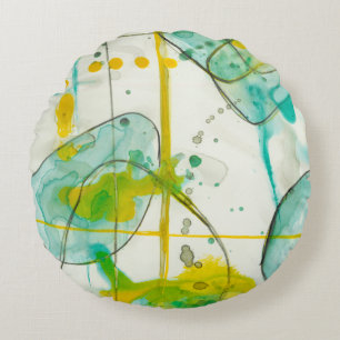 Spanska Stänk I Rund Kudde