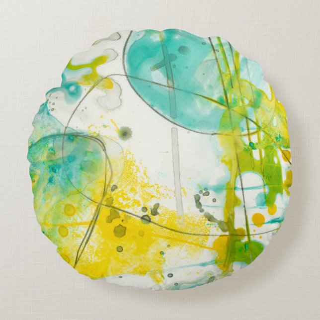 Spanska Stänk II Rund Kudde (Framsidan)