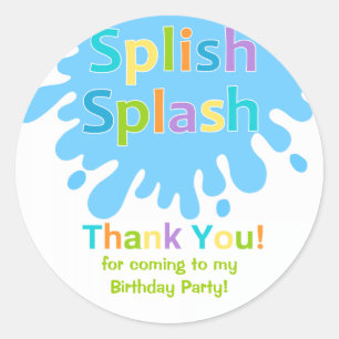 Spanska Stänk Party Boy Birthday Sticker Runt Klistermärke