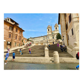 Spanska steg i Rom, Italien Fototryck