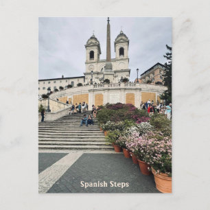 Spanska steg, Rom, Italien Design Vykort