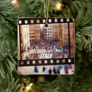 Spanska steg Rom, Italien Julgransprydnad Keramik