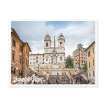 Spanska steg Roms Italien Fotovykort