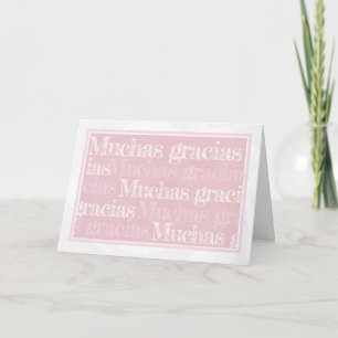 Spanska tack: kort/ tarjeta de gracias helgkort