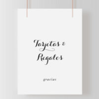 Spanska Tarjetas- och Regalos-tecken