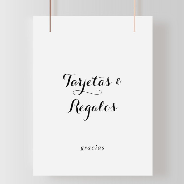 Spanska Tarjetas- och Regalos-tecken Poster (Skapare uppladdad)