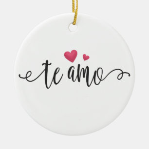 Spanska Te Amo I Kärlek Ornament