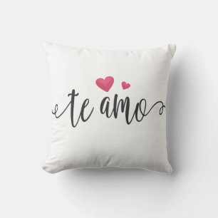 Spanska Te Amo I Kärlek You Valentine Dekorativ ku Kudde
