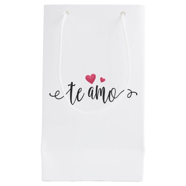 Spanska Te Amo I Kärlek You Valentine | Gift Bag (Framsidan)