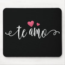 Spanska Te Amo I Kärlek You Valentine | Mousepad