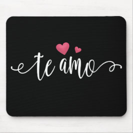 Spanska Te Amo I Kärlek You Valentine | Mousepad Musmatta