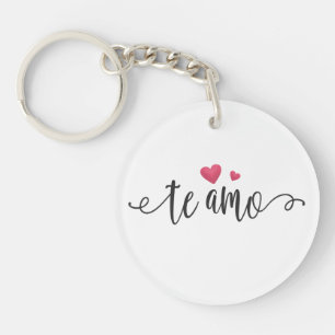 Spanska Te Amo I Kärlek You Valentine Nyckelkedj