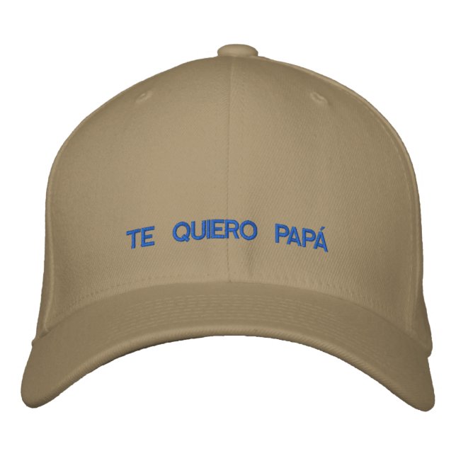 Spanska Te Quiero Pappa Embroiderat Sockel Broderad Keps (Framsida)