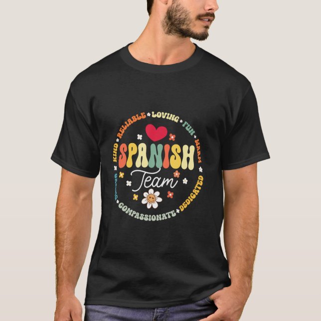 Spanska Teacher Back to school Lärare Stude T Shirt (Framsida)