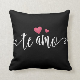 Spanska TeAmo I Kärlek You Valentine Dekorativ kud Kudde