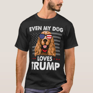 Spanska till och med min Hund Kärlek Trump Funny T Shirt