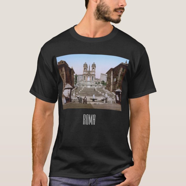 Spanska Trappor i Rom (1900) T Shirt (Framsida)