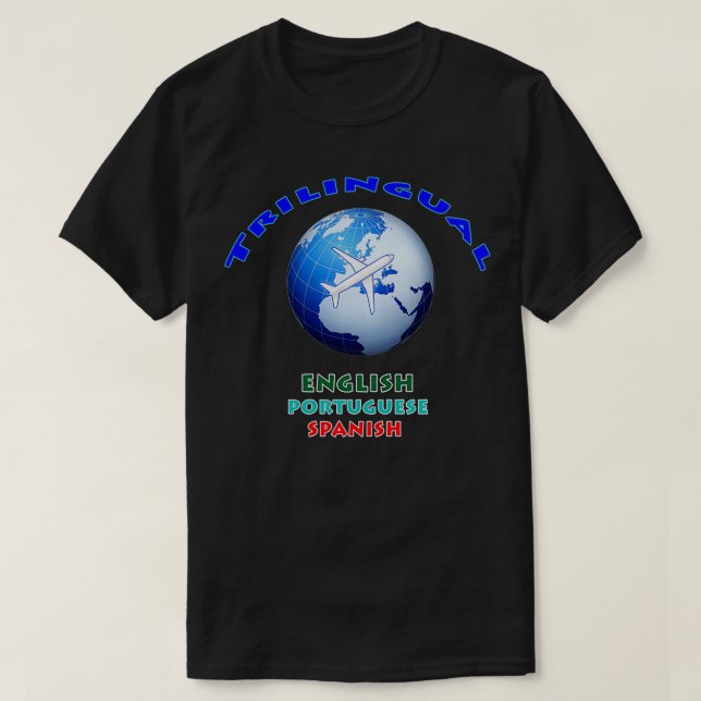 Spanska, trespråkiga spanska 2 t shirt (Design framsida)