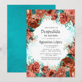 Spanska turkos- och korallorötter, Blommigt Bachel Inbjudningar