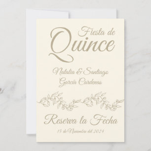 Spanska Twillingar Fiesta de Quince Champagne bota Spara Datumet