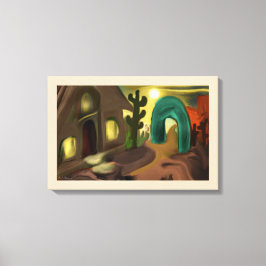 Spanska Uppdrag Abstrakt Art Canvastryck