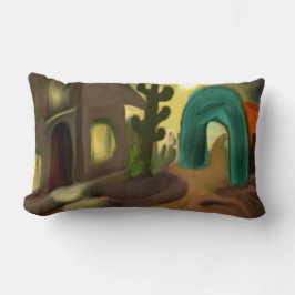 Spanska Uppdrag Abstrakt i sydvästra Spanien Lumbarkudde