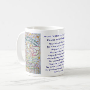 Spanska vad cancer inte kan göra Dikt Coffee Mugg 