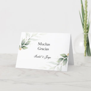 Spanska vännen Tack Bröllop Card en Español Kort