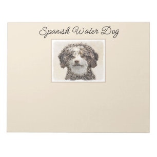 Spanska Vatten-Hund - Cute Original Hund Art Anteckningsblock
