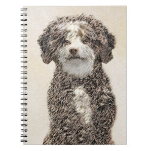 Spanska Vatten-Hund - Cute Original Hund Art Anteckningsbok