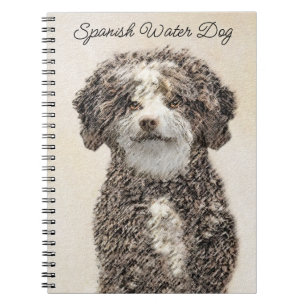 Spanska Vatten-Hund - Cute Original Hund Art Anteckningsbok