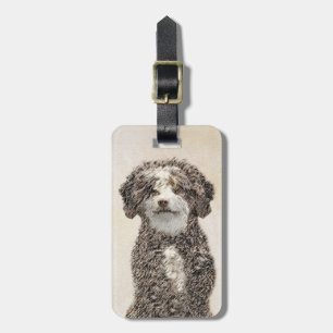 Spanska Vatten-Hund - Cute Original Hund Art Bagagebricka