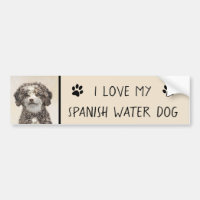 Spanska Vatten-Hund - Cute Original Hund Art
