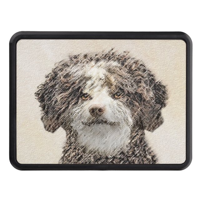 Spanska Vatten-Hund - Cute Original Hund Art Dragkroksskydd (Framsidan)