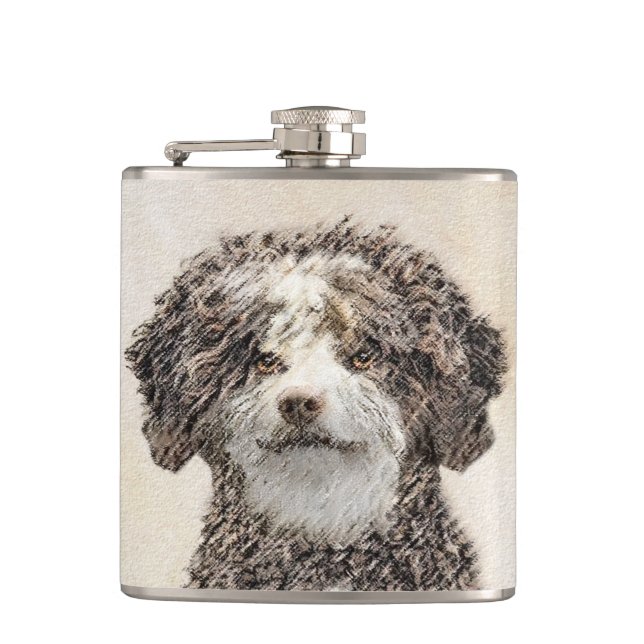 Spanska Vatten-Hund - Cute Original Hund Art Fickplunta (Framsidan)
