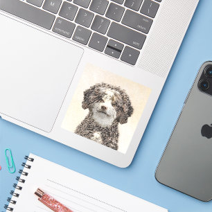 Spanska Vatten-Hund - Cute Original Hund Art Klistermärken