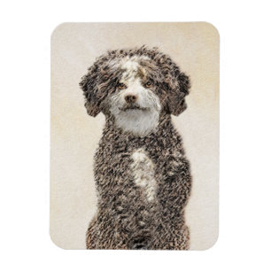 Spanska Vatten-Hund - Cute Original Hund Art Magnet